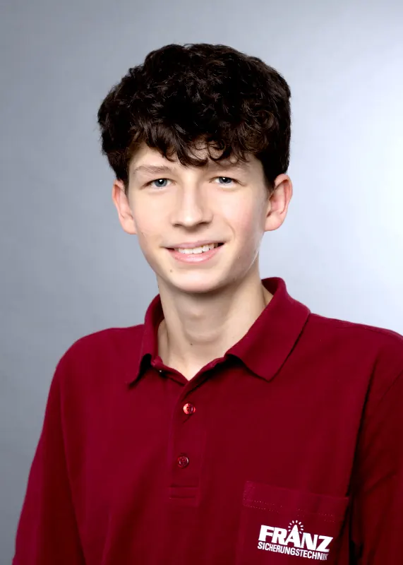 Franz Sicherungstechnik Auszubildender Maximilian Füßl